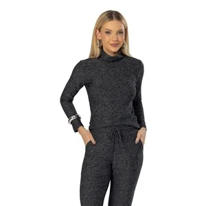 BLUSA DICORPO COM GOLA ALTA 