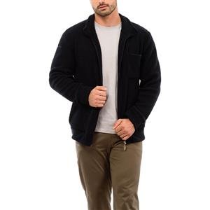 JAQUETA MASCULINA DICORPO COM GOLA ALTA E BOLSOS 