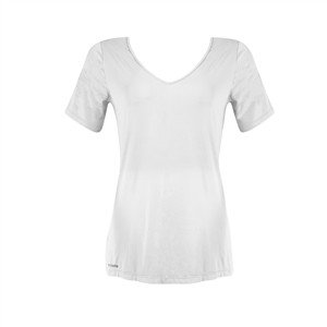 CAMISETA ALONGADA DICORPO COM FENDA NAS LATERAIS E DECOTE V 