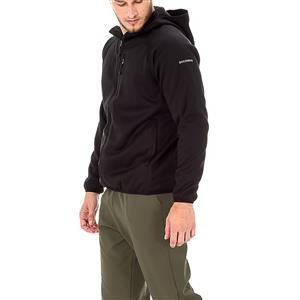 Jaqueta Masculina Térmica com Capuz e Bolsos Embutidos - Soft Interlock:Cor-PRETO / Tamanho-G