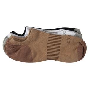 Kit com 3 pares de meias femininas soquete com silicone no calcanhar 