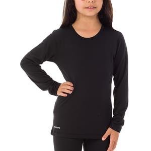 Conjunto Infantil Unissex Térmico: Camiseta Manga Longa + Legging:Cor-PRETO / Tamanho-10/12