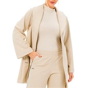 Casaco Feminino ¾ Semi Evasê com Lapela Dupla e Mangas Flare | DiCorpo 