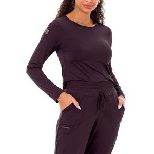 Blusa Feminina Manga Longa com Proteção UV e Decote Redondo - UV Smart:Cor-AMEIXA / Tamanho-M