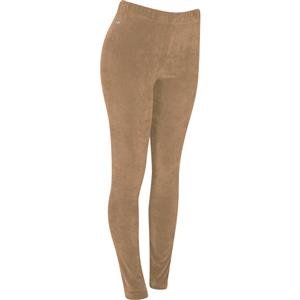 Legging de Veludo Canelado com Elástico na Cintura:Cor-URSO / Tamanho-M