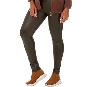 Legging Gloss Thermo Cintura Alta e com Elástico:Cor-MARROM / Tamanho-M