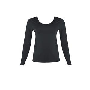 Camiseta Feminina Térmica Underwear com Decote U e Corte a Fio:Cor-CZ.CHUMBO / Tamanho-GG