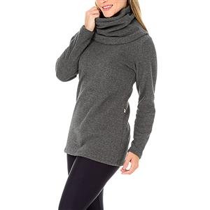Veste Legging de Soft com Gola Alta | DiCorpo:Cor-MESCLADO CHUMBO / Tamanho-M