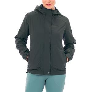 Jaqueta Corta Vento Feminina Texturizada com Gola Alta, Bolsos e Capuz - Microfibra 