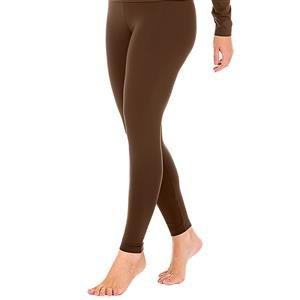 Calça Legging Térmica Feminina com Elástico na Citura:Cor-TERRA / Tamanho-M