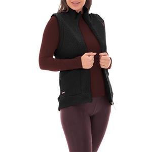 Colete de Soft com Gola Alta e Bolsos Frontais | DiCorpo  