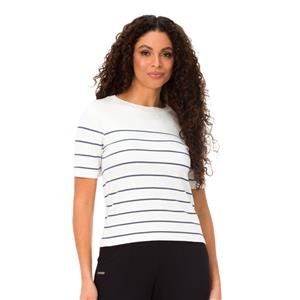 Camiseta Mangas Curtas em Tricô Leve | DiCorpo 