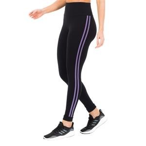 Legging com listas e Cós Alto Duplo em Sport Power 