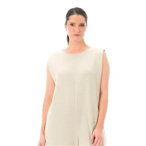 Macacão Pantalona com Ziper nas Costas e Cinto | DiCorpo 