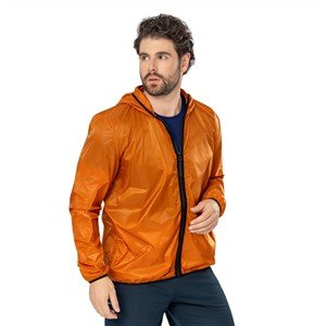 Jaqueta Corta-Vento Masculina Repelente à Água, Com Capuz e Bolsos  