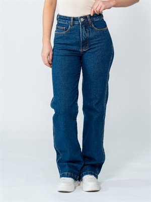 CALÇA JEANS RETA 