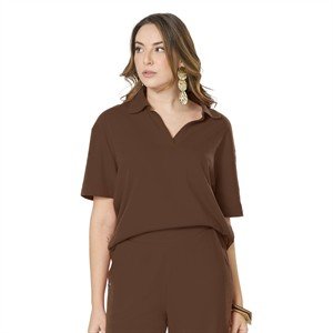 Blusa Ampla Gola Polo 