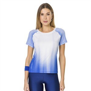 Baby Look Estampada e com Textura Furadinha 