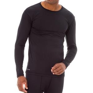 Conjunto Masculino: Camiseta Térmica Manga Longa com Decote Careca + Legging Térmica:Cor-PRETO / Tamanho-GG
