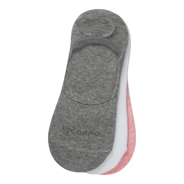 Kit Com 3 Pares De Meias Femininas Invisíveis Com Silicone No Calcanhar 01347-I