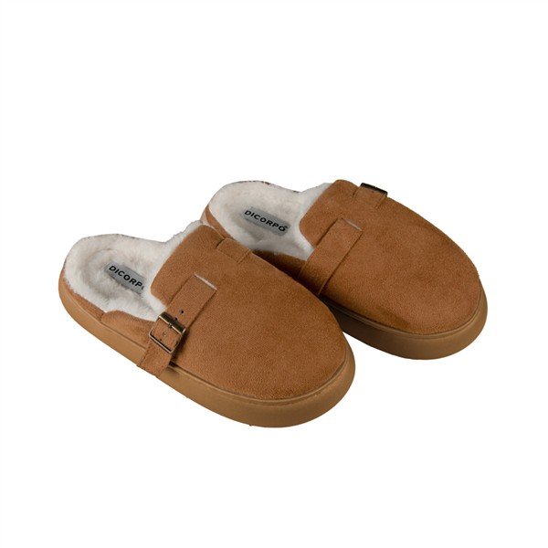 Pantufa Peluciada com Solado Alto e Tira para Ajuste 01388