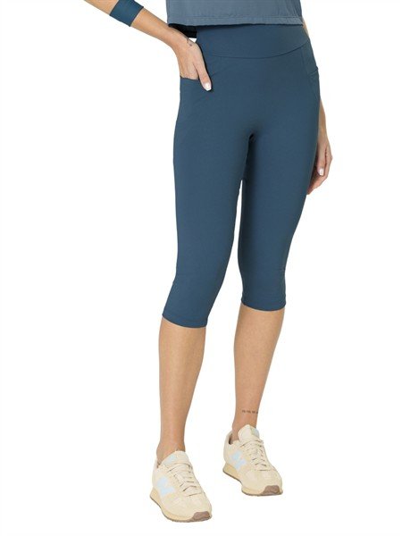 Calça Pescador com Bolsos, Cintura Alta e Cós Duplo 02195