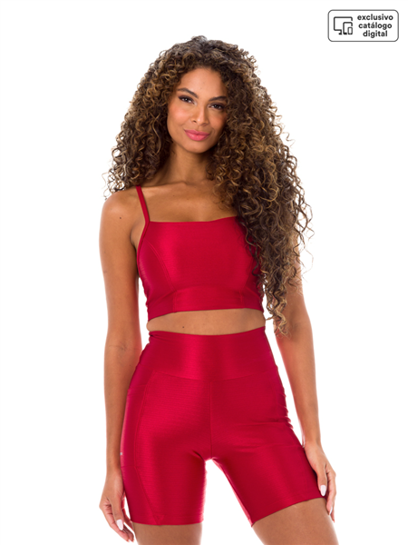 Top Fitness com Alças Finas e Bojos Removíveis - Flash 03696