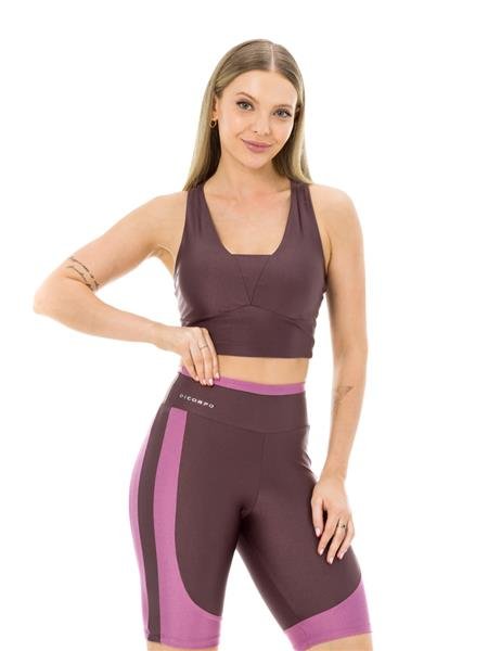 Regata Cropped Esportiva Com Costas Nadador e Bojos Removíveis - Shape Shine 03700