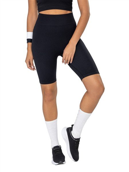 Bermuda Fitness Meia Coxa Seamless com Cós Alto Duplo - Sem Costura e Média Compressão 05162-I