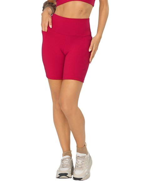 Bermuda Meia Coxa Recortada, com Bolsos e Cós Alto Duplo - ALTA COMPRESSÃO | DiCorpo 05176