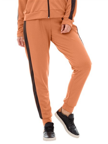 CALÇA JOGGING FEMININA DICORPO RECORTADA BARRA NAS PERNAS E ELÁSTICO NO CÓS DUPLO 08442