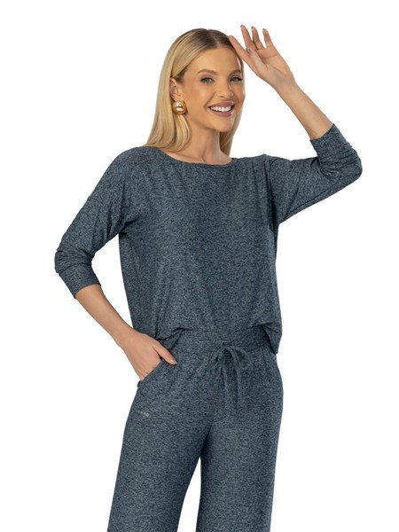 BLUSA DICORPO DECOTE CANOA E MULLET 12644