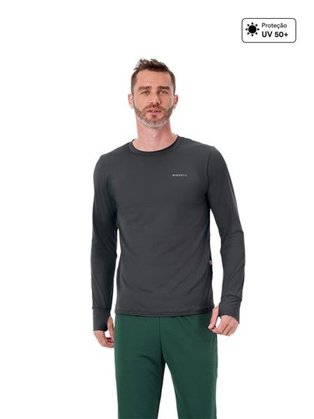 CAMISETA MASCULINA DICORPO PUNHO COM ABERTURA E PROTEÇÃO UV 12652