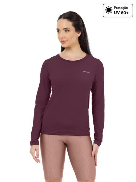 Blusa Feminina Manga Longa com Proteção UV e Decote Redondo - UV Smart 12653