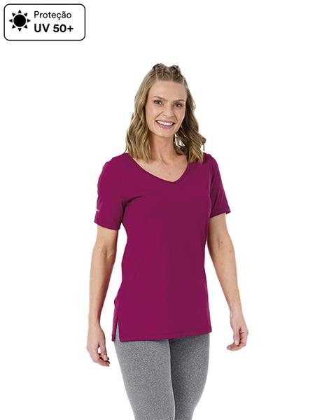 CAMISETA ALONGADA DICORPO COM FENDA NAS LATERAIS E PROTEÇÃO UV 12676