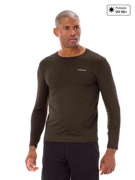 Camiseta Masculina Mangas Longas Com Proteção UV - UV Smart 12700