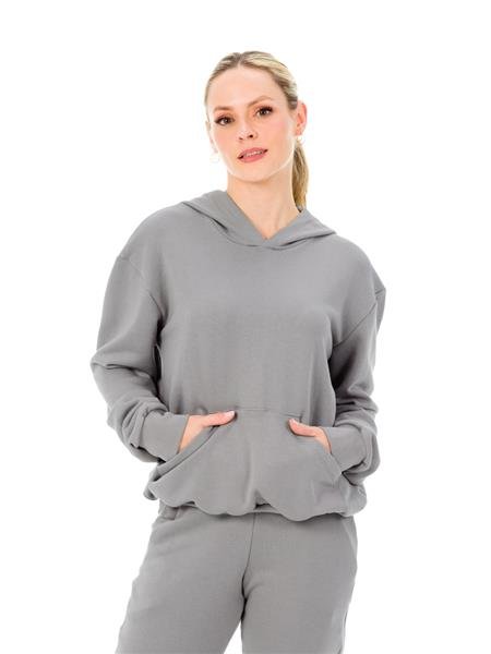 Blusão Moletom Oversized Feminino com Capuz e Bolso Canguru | DiCorpo 13205