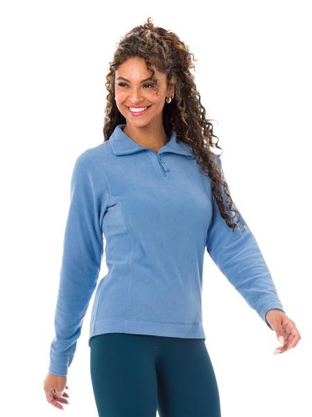 Blusão Térmico Feminino Com Zíper na Gola Alta e Mullet - Soft Polar Light 13219-I