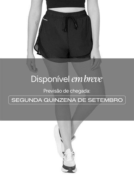 Shorts de Corrida com Transparências e Short Interno Ajustado 14180-I