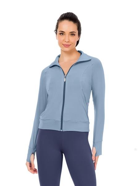 Jaqueta Feminina Com Mangas Raglâ e Abertura para os Dedos - Trip Fit 15398