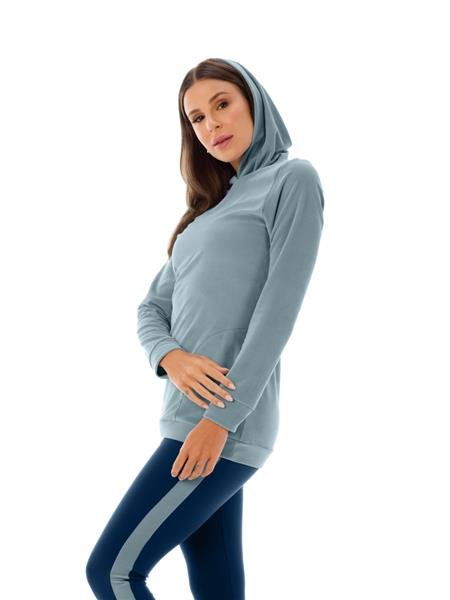 Veste Legging Recortada com Bolsos e Capuz | DiCorpo 19282