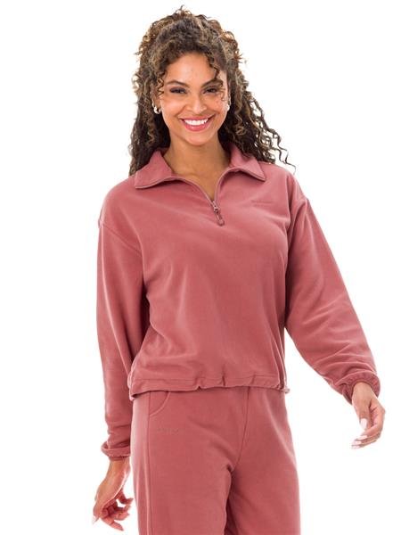 Conjunto de Soft Feminino: Blusão Com Gola Alta e Calça Jogging com Bolsos  20215-I