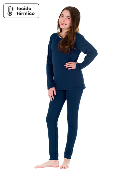 Conjunto Infantil Unissex Térmico: Camiseta Manga Longa + Legging 20220-I