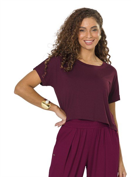 Camiseta Ampla Encurtada 12553