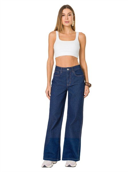Calça Jeans Wide Leg 30007
