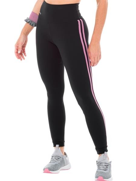 Legging com listas e Cós Alto Duplo em Sport Power 02007-1