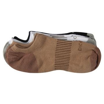 Kit com 3 pares de meias femininas soquete com silicone no calcanhar 