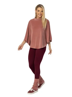 Legging Térmica Recortada com Cós Alto Duplo  | DiCorpo 