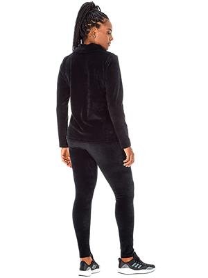 Legging de Veludo Canelado com Elástico na Cintura 