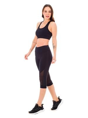 Calça Pescador com Bolsos, Transparência e Cós Duplo - Alta Compressão | DiCorpo 